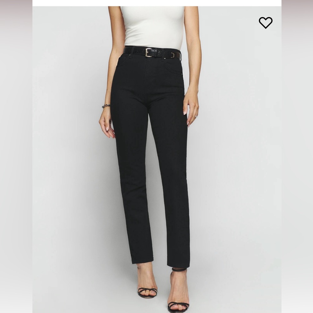 NWT Reformation Liza Ultra High Rise Straight Jeans Size 24. Brand New!